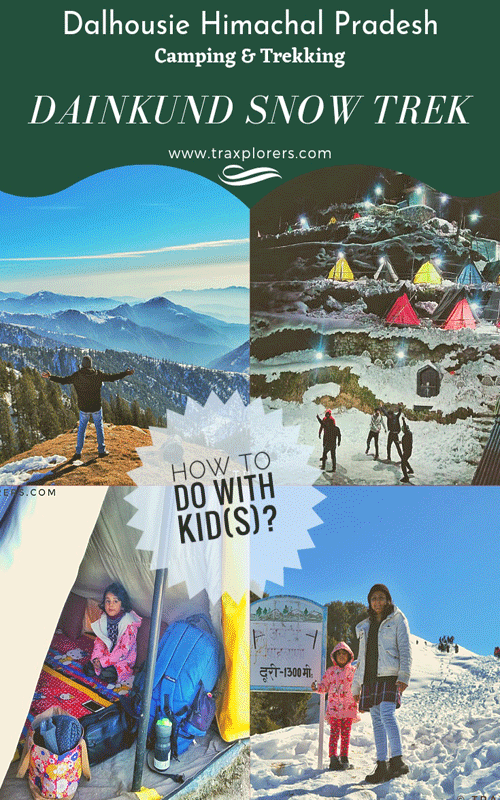 How to do trekking camping with a kid Dainkund Snow Trek